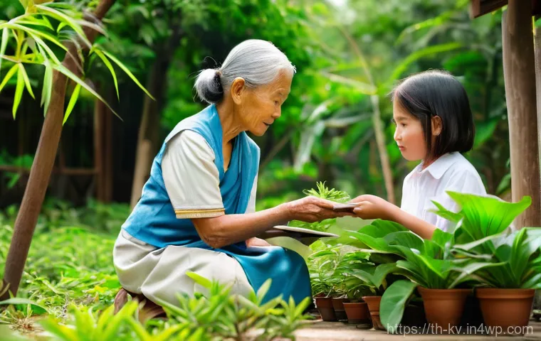 서식지 회복을 위한 지역 자원 지도 작성 - **Prompt:** A multi-generational Thai community actively engaged in mapping local natural resources....