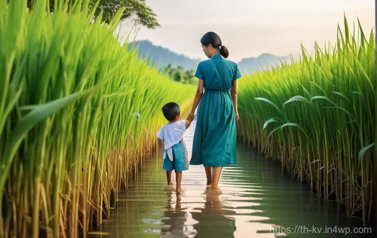 서식지 회복을 위한 온라인 커뮤니티 구축 - **Prompt:** A vibrant scene depicting a multi-generational group of Thai people, including children ...